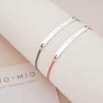 PULSERA PLACA DELGADA GRABADA HILO