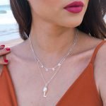 COLLAR DIJE PERLA + INICIAL