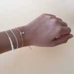 PULSERA HALF PERLAS Y ESLABÓN DE PLATA