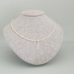 COLLAR PERLAS MINI INICIAL PLATA