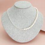 COLLAR HALF PERLA/PLATA